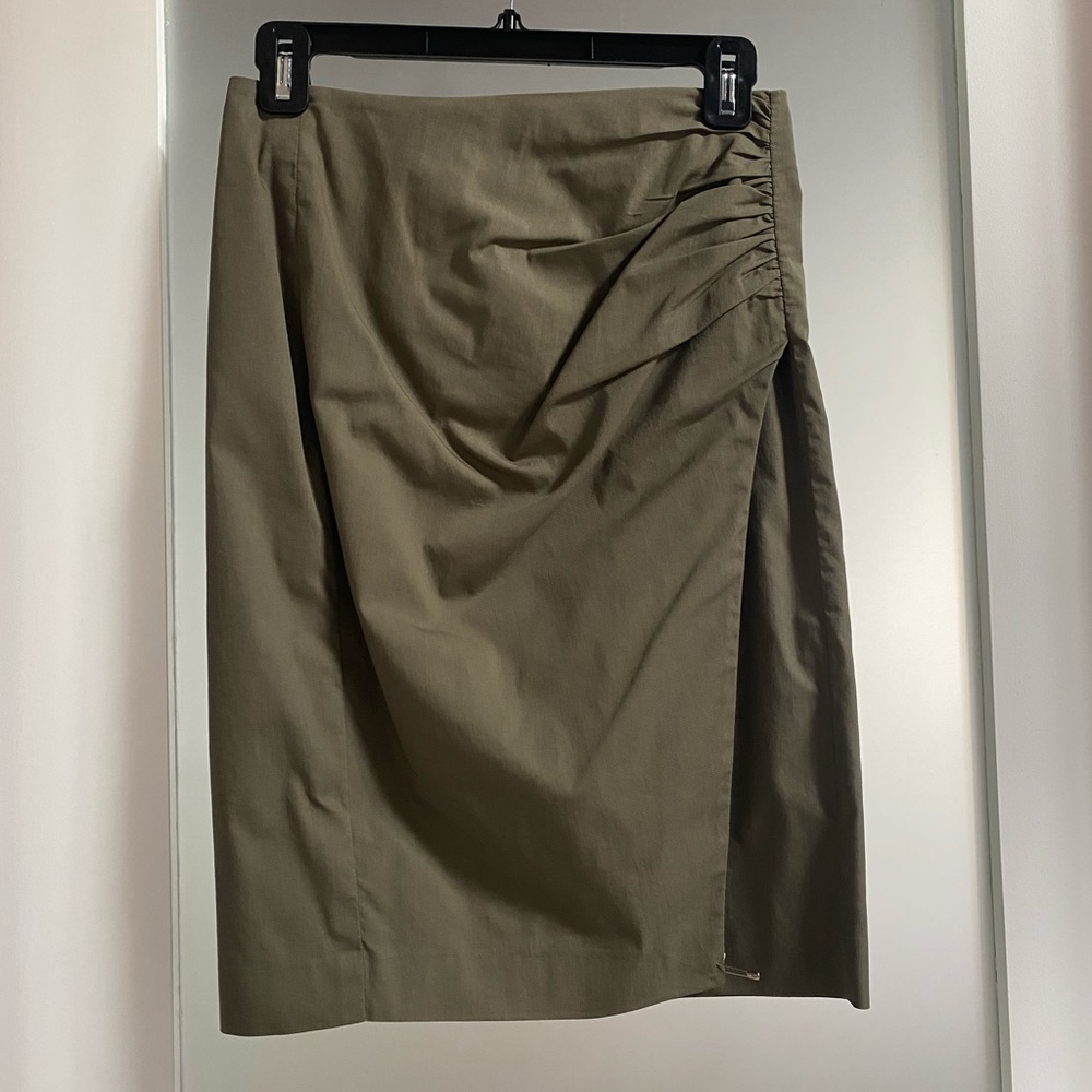 Etro Green Cotton Blend Skirt
